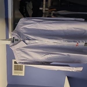 Ralph lauren striped Light purple gurl dress shirt size 3x no stains good condit